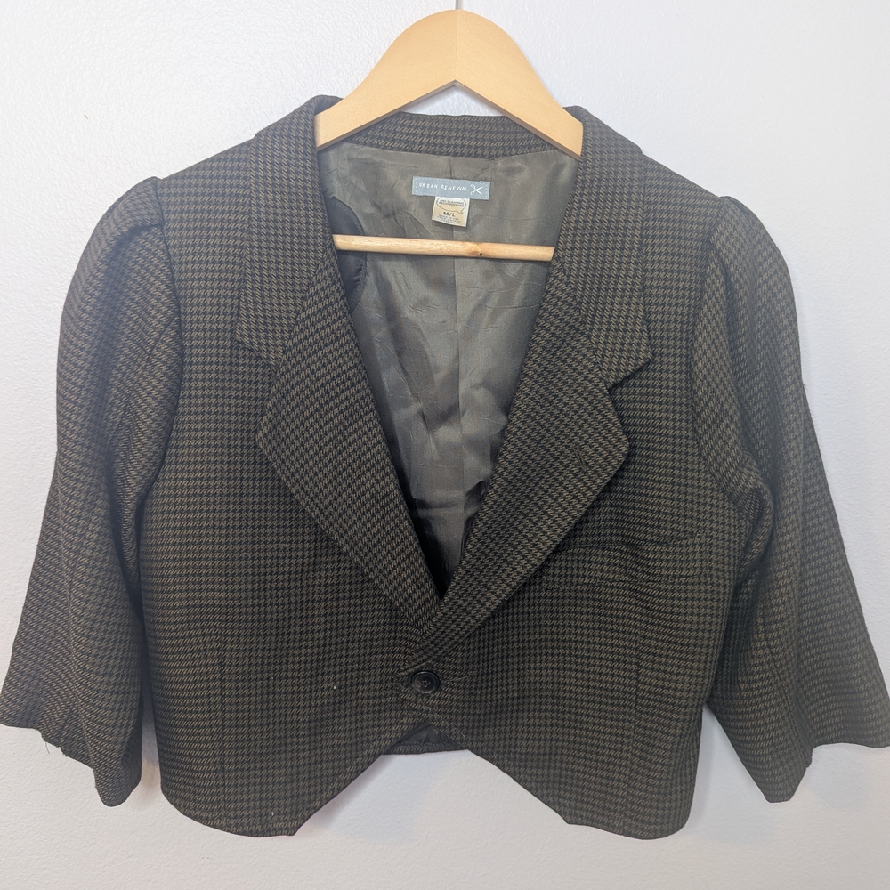 Urban Renewal‎ Reworked Cropped Blazer M/L | Vintage Ungaro Fabric